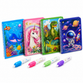 Magic Water Coloring Book (Pack of 4) – Reusable Mess-Free Painting Books for Kids