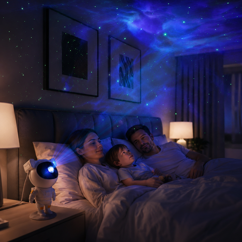 Astronaut Galaxy Projector – LED Star Night Light with Nebula & Galaxy Effects